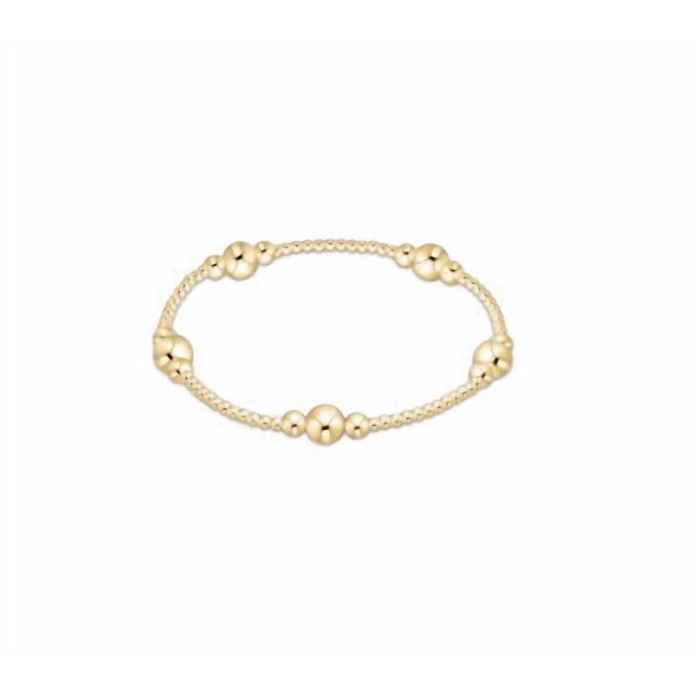 NEW ENEWTON women's purpose bead bracelet in gold